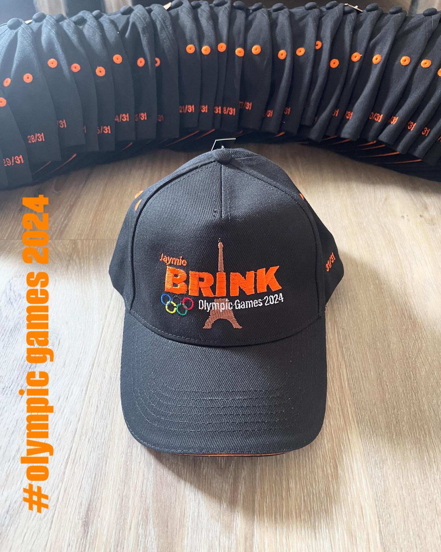 Caps met logo olympische spelen geborduurd