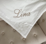 Deken-wit-met naam